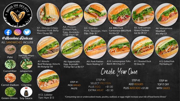 Menu photo 3 Banh Mi Deluxe Seattle, WA Menu photo 3 Banh Mi Deluxe Seattle, WA