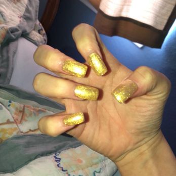 Highland Nails & Spa - The gold color is 86 in the gel book and I can't remember the # for the pink one - Nail Salons Near Me - Flower Mound, Texas Highland Nails & Spa - The gold color is 86 in the gel book and I can't remember the # for the pink one - Nail Salons Near Me - Flower Mound, Texas