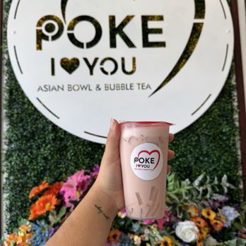 Poke I Love You - I got the Sakura rose milk tea with "less ice" and "less sugar"! It was a light and refreshing drink, would recommend :) - Poke Near Me - Davie, Florida Poke I Love You - I got the Sakura rose milk tea with "less ice" and "less sugar"! It was a light and refreshing drink, would recommend :) - Poke Near Me - Davie, Florida