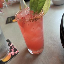 Strawberry and Tajin rim Strawberry and Tajin rim