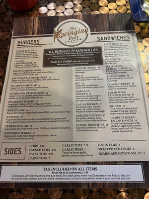 Menu photo 4 The Swinging Door Saloon Tustin, CA Menu photo 4 The Swinging Door Saloon Tustin, CA