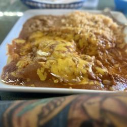 Casa Medina - Tamale lunch. oooOmg a lot of food. Huge tamales