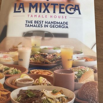 La Mixteca Tamale House - Front cover the menu - Mexican Near Me - Atlanta, Georgia
