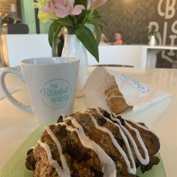 The Blissful Whisk - Huckleberry, Blueberry, white choc. Chip scone...pure bliss!