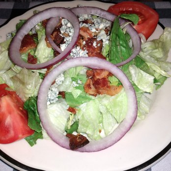 Bill's Restaurant - Harris O Salad with romaine, iceberg, crumbled roquefort, bacon, tomato, red onion, sweet & sour dressing - American Near Me - Bloomfield Hills, Michigan Bill's Restaurant - Harris O Salad with romaine, iceberg, crumbled roquefort, bacon, tomato, red onion, sweet & sour dressing - American Near Me - Bloomfield Hills, Michigan