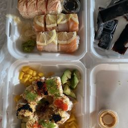 Mardi Gras roll, Madisonville Roll, and Garlic Salmon..... they were all the best! Mardi Gras roll, Madisonville Roll, and Garlic Salmon..... they were all the best!