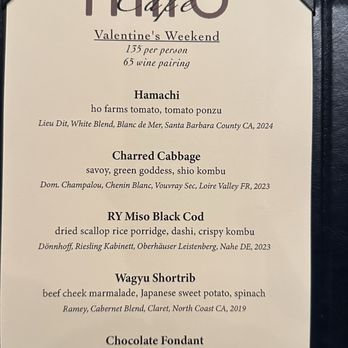 Cafe Miro - Valentine menu 2026 - Modern European Near Me - Honolulu, Hawaii Cafe Miro - Valentine menu 2026 - Modern European Near Me - Honolulu, Hawaii