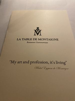 Restaurant La Table de Montaigne by null