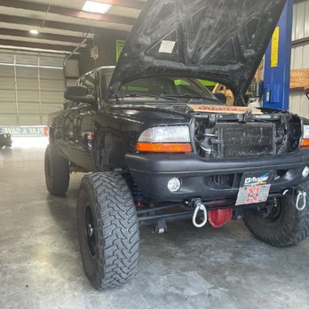 Jeremi's Auto Repair - Upgraded Dodge Dakota being visually inspected - Auto Repair Near Me - Mansfield, Texas Jeremi's Auto Repair - Upgraded Dodge Dakota being visually inspected - Auto Repair Near Me - Mansfield, Texas