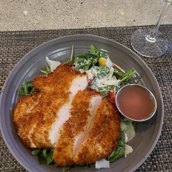 Eighty Acres Kitchen & Bar - Chicken Milanese salad with champagne dressing (instead of Caesar) - Bars Near Me - Pittsburgh, Pennsylvania Eighty Acres Kitchen & Bar - Chicken Milanese salad with champagne dressing (instead of Caesar) - Bars Near Me - Pittsburgh, Pennsylvania