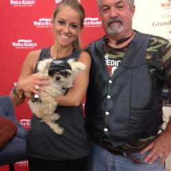 AJ Marks Jewelers - Nicole Curtis from The DIY Network "Rehab Addict", me and my dog