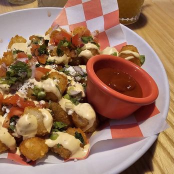 South Seas - Tots w that super spicy sauce, good on the side. - Tiki Bars Near Me - Louisville, Kentucky South Seas - Tots w that super spicy sauce, good on the side. - Tiki Bars Near Me - Louisville, Kentucky