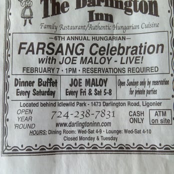 Darlington Inn - Hungarian Near Me - Ligonier, Pennsylvania Darlington Inn - Hungarian Near Me - Ligonier, Pennsylvania