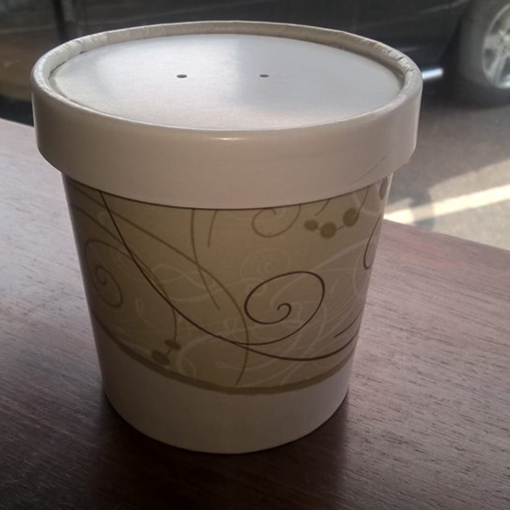 Coffee Hound - Closed container of Clam Chowder. - Coffee & Tea Near Me - Bar Harbor, Maine