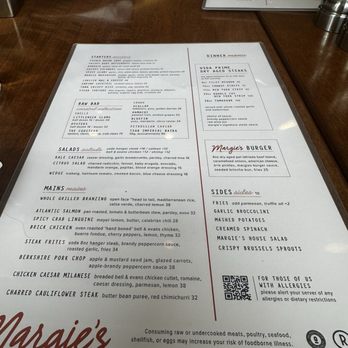 Margie's - Menu - New American Near Me - Queens, New York