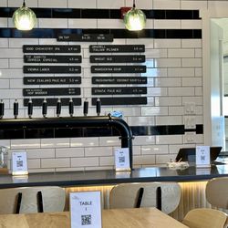 Odd Company Brewing - Inside beer menu