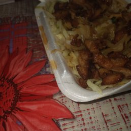 a plate of food on a table