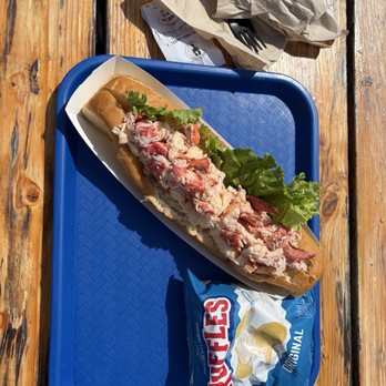 Five Islands Lobster - Big boy lobster roll. It was worth the trip. Full, fresh and delicious - Seafood Near Me - Georgetown, Maine Five Islands Lobster - Big boy lobster roll. It was worth the trip. Full, fresh and delicious - Seafood Near Me - Georgetown, Maine