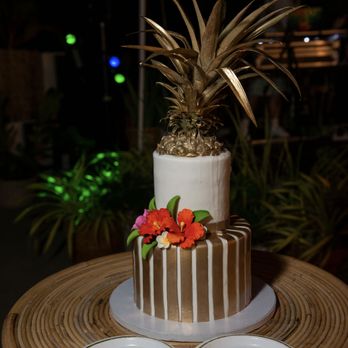 Cake Works - Golden celebration cake! (it was a very hot day...I wish I made more room in the fridge but we kept the cake inside with AC.) - Bakeries Near Me - Honolulu, Hawaii Cake Works - Golden celebration cake! (it was a very hot day...I wish I made more room in the fridge but we kept the cake inside with AC.) - Bakeries Near Me - Honolulu, Hawaii