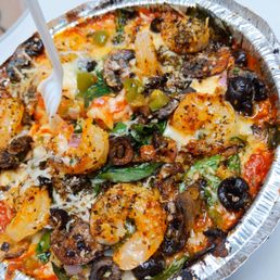 Veggie Mac w/ Cajun Shrimp. Bomb good!!! Veggie Mac w/ Cajun Shrimp. Bomb good!!!