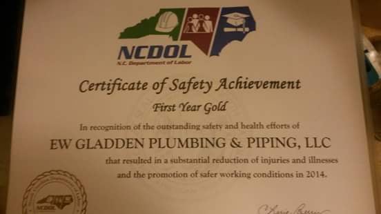 Slide of E W Gladden Plumbing & Piping