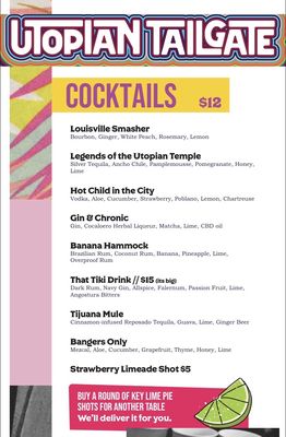Menu photo 4 Utopian Tailgate Chicago, IL