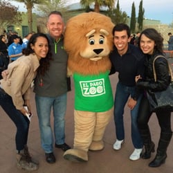 With the Brew at the Zoo lion!