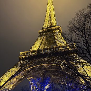 Eiffel Tower, Paris France - Nighttime - Landmarks & Historical Buildings Near Me - Paris Eiffel Tower, Paris France - Nighttime - Landmarks & Historical Buildings Near Me - Paris
