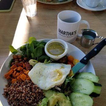 Martha's - Grain bowl ($14.95) and breakfast burrito ($13.95) - American Near Me - Hermosa Beach, California Martha's - Grain bowl ($14.95) and breakfast burrito ($13.95) - American Near Me - Hermosa Beach, California