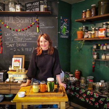 McVicker Pickles - Kelly in her home studio - Cooking Schools Near Me McVicker Pickles - Kelly in her home studio - Cooking Schools Near Me