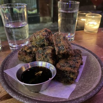 Mahaniyom - FRIED CHIVE CAKE (Vegan) - Cocktail Bars Near Me - Brookline, Massachusetts Mahaniyom - FRIED CHIVE CAKE (Vegan) - Cocktail Bars Near Me - Brookline, Massachusetts