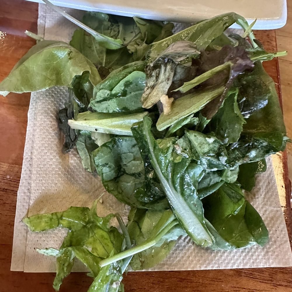 Rotten salad leaves