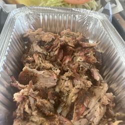 The Pit Stop BBQ - 1/2 lb of pulled pork.