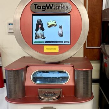 PetSmart Grooming - Machine to make pet tags - Pet Stores Near Me - Monaca, Pennsylvania