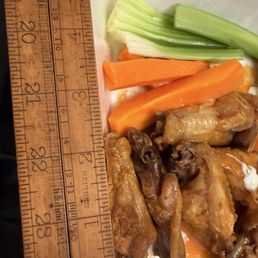 Tiniest driest chicken wing on earth!