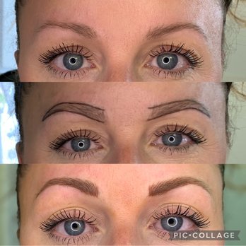 BeYOUtiful Brows Microblading by Hope - Before - Mapped - After - Cosmetics & Beauty Supply Near Me - New Castle, Pennsylvania