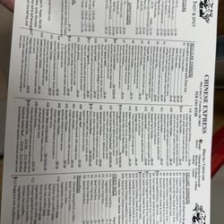 Chinese Express - Menu