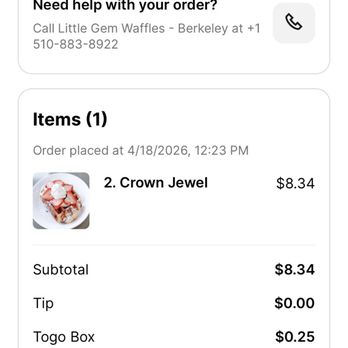 Little Gem Belgian Waffles - Order - Desserts Near Me - Berkeley, California
