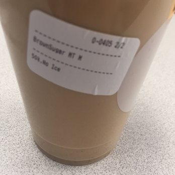 Gong Cha - See those little dark things floating at the bottom? That's GINGER - an uninvited guest to my brown sugar MT party. Disappointed - Bubble Tea Near Me - New York, New York