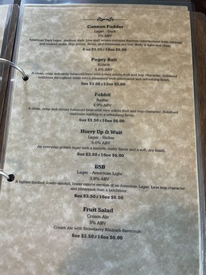 Menu photo 5 POG Brewing Company Cleveland, MO