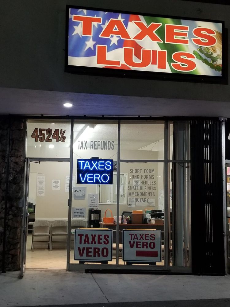 TAXES LUIS & VERO Updated May 2024 4524 Rosemead Blvd, Pico Rivera