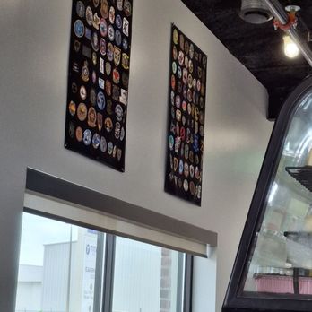 Stick & Rudder Pub - Patches from flight crews. - Pubs Near Me - Crestview, Florida