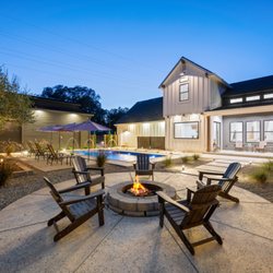 Tropical Island Fiberglass Pools - Corinthian 14, in the shell color night sky classic