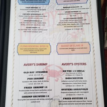 Avery's Maryland Grill - Seafood Near Me - Frederick, Maryland Avery's Maryland Grill - Seafood Near Me - Frederick, Maryland