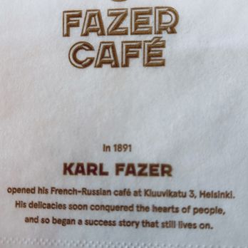 Karl Fazer Café - Fazer cafe history - Coffee & Tea Near Me - Helsinki, 18