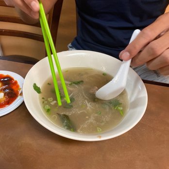 Pho One - What remains of the adult bowl of pho. - Vietnamese Near Me - Houston, Texas