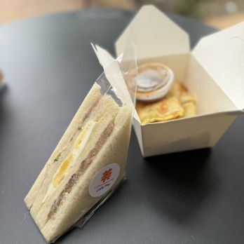 Cafe Mei - Togo Signature Sandwich, Original Egg Crepe with green onion - Breakfast & Brunch Near Me - Fremont, California Cafe Mei - Togo Signature Sandwich, Original Egg Crepe with green onion - Breakfast & Brunch Near Me - Fremont, California