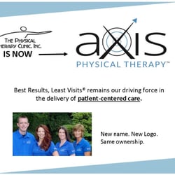 Axis Physical Therapy - The Physical Therapy Clinic Inc is now Axis Physical Therapy!