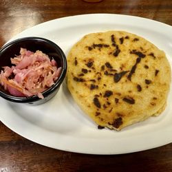 Bitia's Taqueria - Pork Revuelta Pupusa (pork and cheese)
