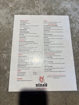 Menu photo 1 Nina's Tacos Bozeman, MT Menu photo 1 Nina's Tacos Bozeman, MT